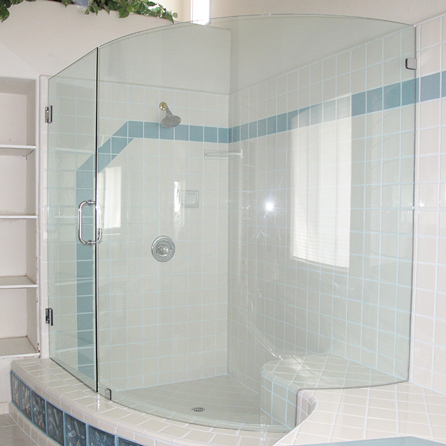 glass shower enclosure